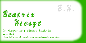 beatrix wieszt business card